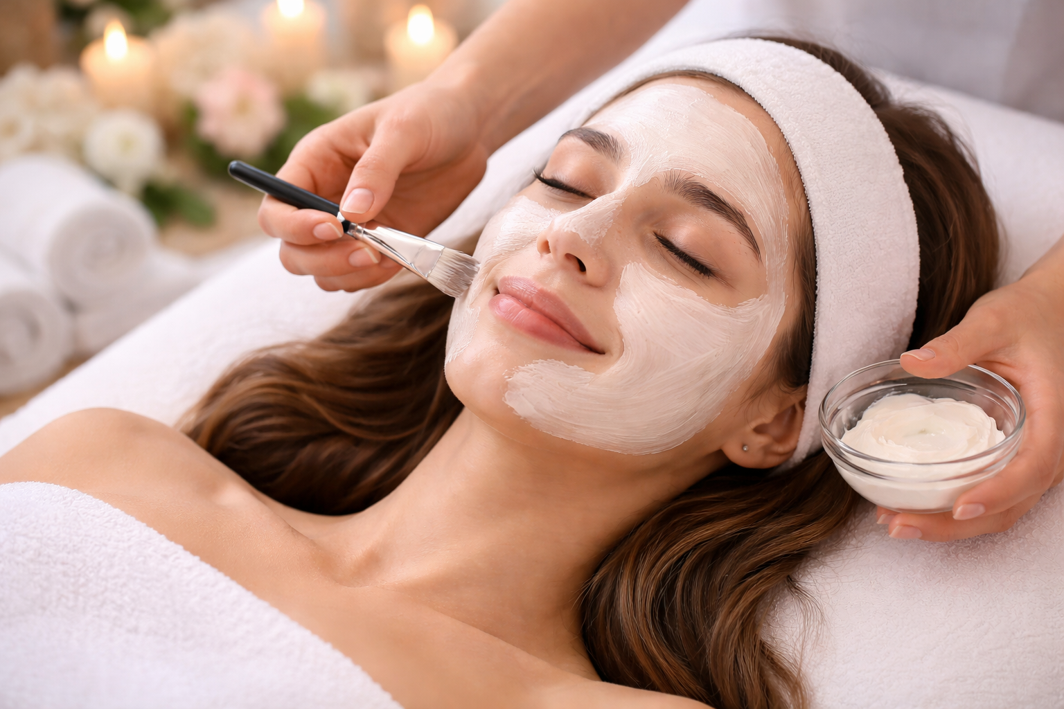 Rejuvenating facial treatment